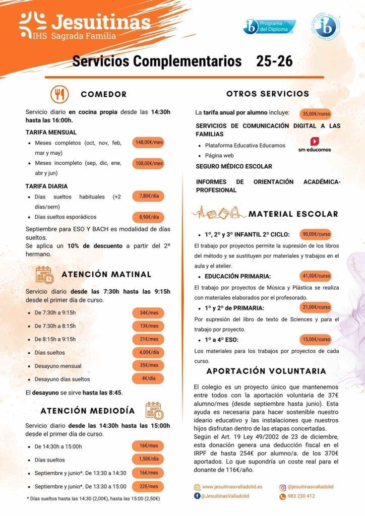 Servicios Complementarios 25-26